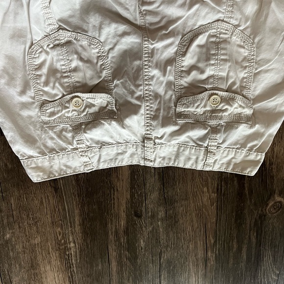 Calvin Klein White Cargo Style Pants - Picture 4 of 4